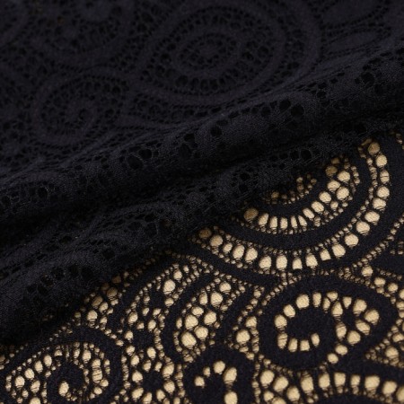 Lace elastic fabric, 180 mm × 2.7 ± 0.5 m, black color-2