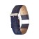 Watch strap, male, 22 mm, genuine leather, blue