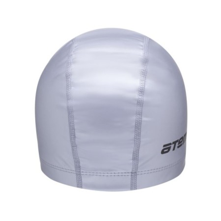 ATEMI Pu 12 swimming cap, fabric with polyurethane coating, silver color-2