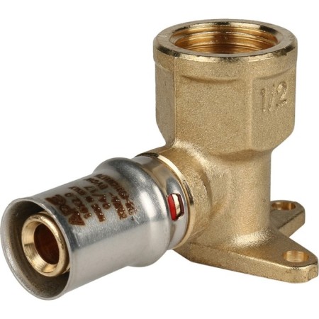 STOUT SFP-0018-001216, 1/2 "x 16 mm, wall, fastening, short, brass