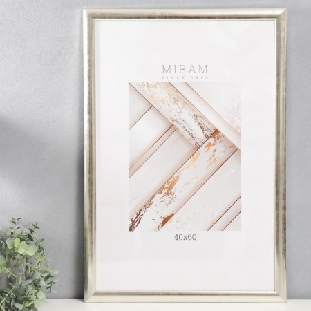Photo frame plastic "Mira" 40x60 cm 221 silver (plastic screen)