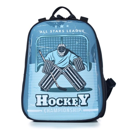 A backpack with a zipper, black color-1