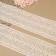 Knitted lace, 115 mm × 10 ± 1 m, beige color