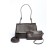Bag Cross-Body women, genuine leather, ludor dark brown, 27x12x18 cm