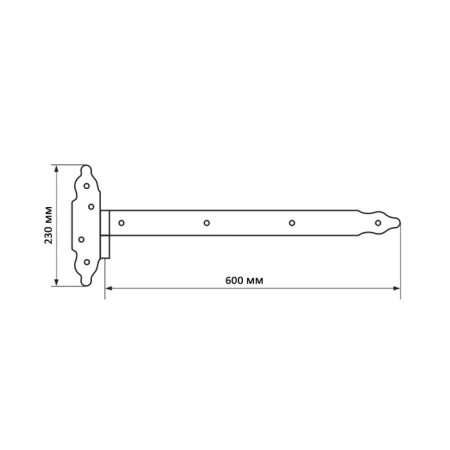 Figure loop "Domart" PS-600, black, 1 pc.-1