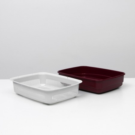 The tray is large with the Atlantis “Standard” net, 42 x 31 x 10 cm, red,-4