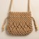 Women's bag SL Home, manual weaving, cotton, pens length 55 cm, 22 × 22 cm