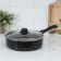 Silenik Promo, 3.5 l, d = 26 cm, h = 8 cm, glass cover, plastic handle, anti -stick coating, black color
