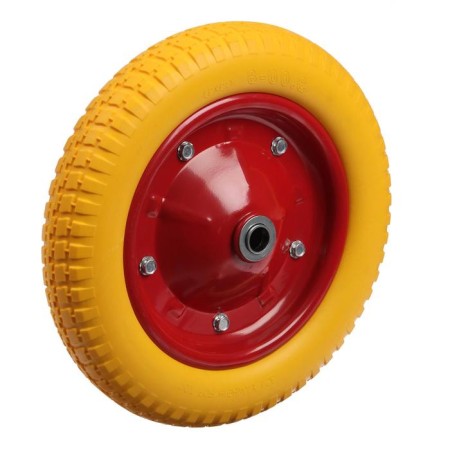 Polyurethane wheel, d = 340 mm, hub: diameter 20 mm, length 89 mm