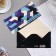 Money envelope "Congratulations!" Blue patterns, 16.5x8 cm