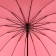 Umbrella - semi -automatic “pastel” cane, 16 knitting needles, r = 52 cm, pink color