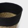 Basket for storage ladled handmade LadOOM "RIKA", wicker, 21 × 21 × 15 cm, black color