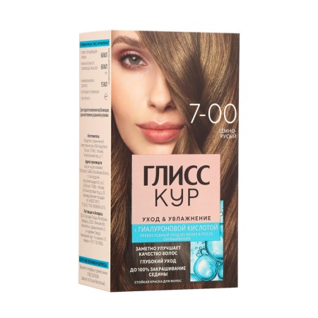 Hair dye Gliss Kur, 7-0 dark corn, 143 ml