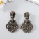 Handle for the casket Metal "Vegetable ornament" bronze 5.8x2.8 cm