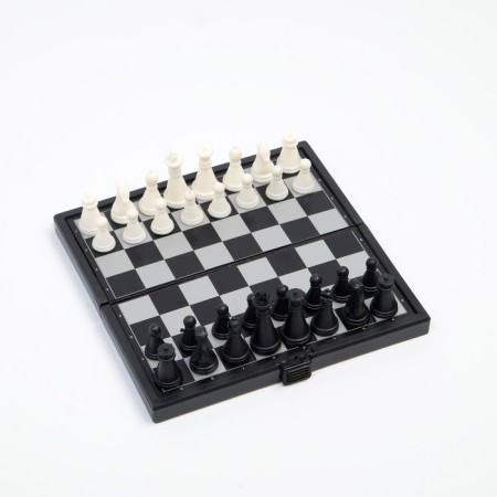 Magnetic chess, 13 x 13 cm, black and white-1
