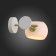 Sconces st. SL434.501.01. Calmare. 1x40 W, E14, 32.2x15 cm, white color
