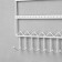 Organizer for jewelry "Hangers", 28 × 6.7 × 36 cm, white color