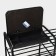 Athery for shoes with a seat and luxury box, 79 × 33 × 50 cm, black color