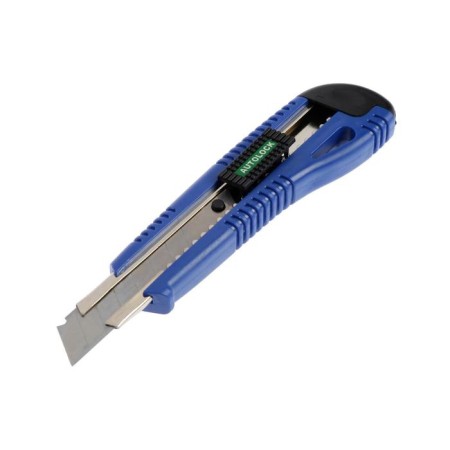 A universal tundra knife, a plastic case, a metal guide, 18 mm