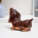 Coarse "Dachshund" brown, 25x12x15cm