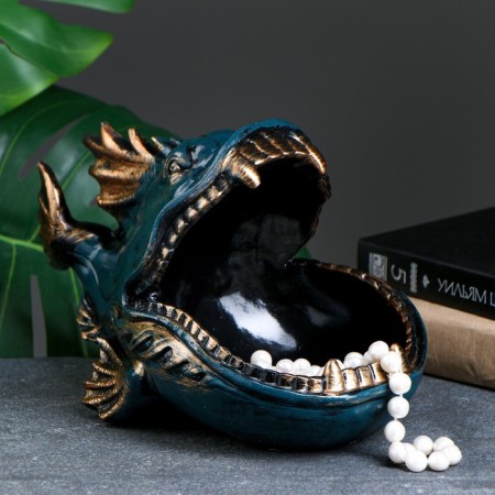 Candy "Piranha" Blue, 18x28x16cm-4