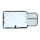 A4 labor folder with handles, 325 x 230 x 25 mm, lightning around, folding bar, plastic, PTR-6 calligrata "mask"