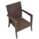 Rattan Ola Dom-Crimery Armchair Brown