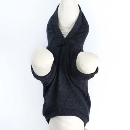 Single-fat sweatshirt for dogs (footer), size S (DS 23, Osh 32-34, OG 40-44), gray-7