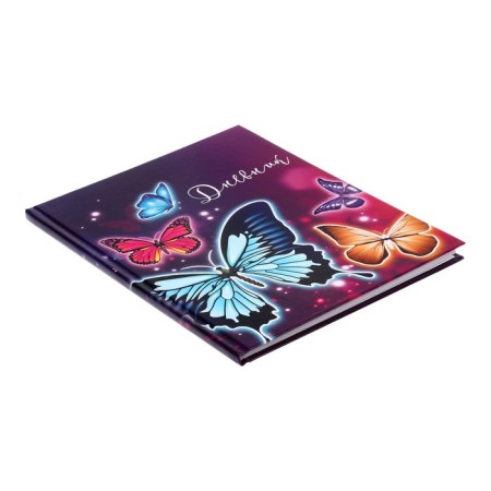 Diary for grades 5-11, "butterflies", solid cover 7BC, glossy lamination, 48 sheets-2
