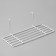 Shelf on a grid, 25 × 10.5 × 8 cm, white color