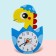 Desktop watches DIY "Dinosaur from felt" children, set for creativity, 23 x 21 cm, aa