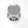 Summary Metal for 1 candle d = 7.5 cm "Alesio" silver 9x9x12 cm