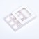 Box for sweets 9 pieces, 8.7 x 8.7 x 2.5 thin separators, white