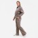 Women's suit (sweater/pants), beige color, size 44
