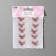 Knitted elements "Double butterflies", 5 × 4 cm, 10 pcs, pink/white color