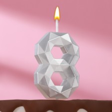 Candle in the cake on the skewer 