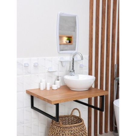Bathroom set, color white marble-1