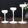 Glass "Glass" Creck "White Set 3 pcs H- 20, 23, 26x12x12 cm