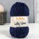 Yarn 70% acrylic, 30% silk "Softy Shine" 50 g 85 m color 36 deep blue