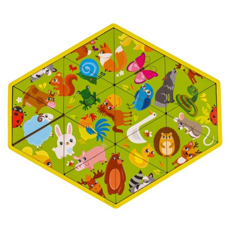 Puzzle "Remember animals", solitaire-1