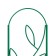 Shpalera, 173 × 37 × 1 cm, metal, green, “decorative. Stem"