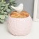 Casket Coramics Round "White Bird" Pink 9x9x12.5 cm