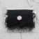 Braid with ostrich feathers, 8-10 cm, 5 ± 0.5 m, black color