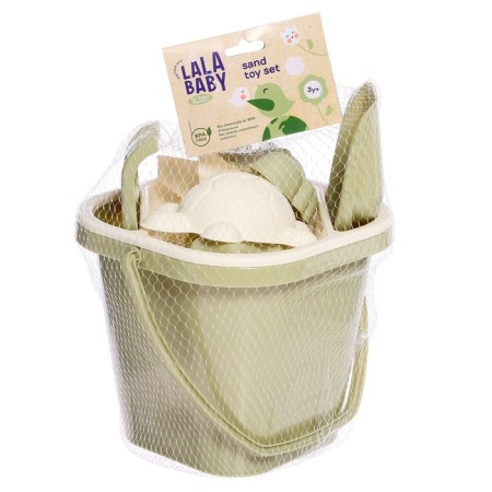 Sanding set "Wormwood", 8 objects: scoop, rake, sieve, bucket, 4 molds-7