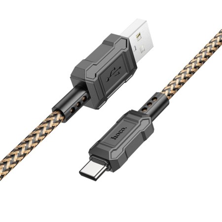 Cable Hoco X94, Type -C - USB, 3 A, 1 m, data transfer, PVC, golden