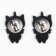 Stylish earrings, 2 x 1.5 cm