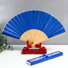 Fan bamboo, textiles h = 21 cm 