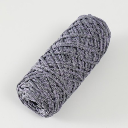 Knitting cord 35% cotton, 65% polypropylene 3 mm 85m/160 ± 10 g (lavender/graphite)-1