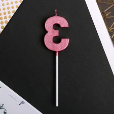 Candle for the cake, the number 