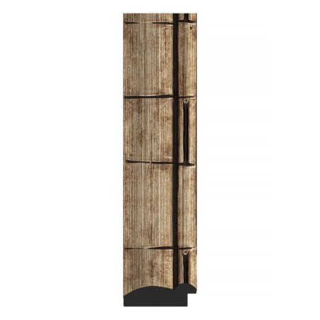 Mirror in the baguette frame, silver bamboo 73 mm 53x73 cm-2